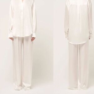 NWT Michael Lo Sordo Relaxed Silk Boy Pant